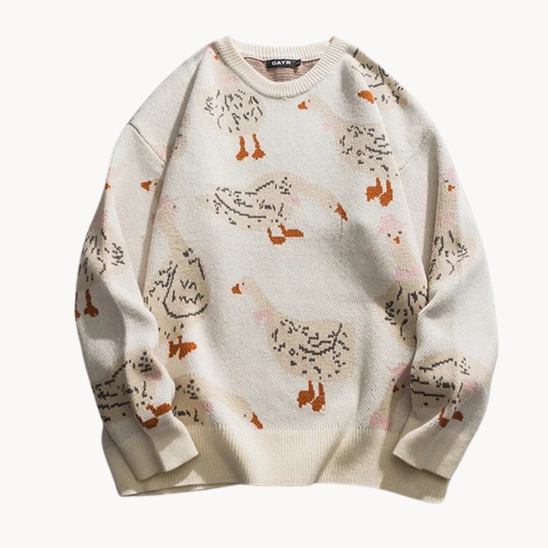 Cecilia - Women's jumper with playful print