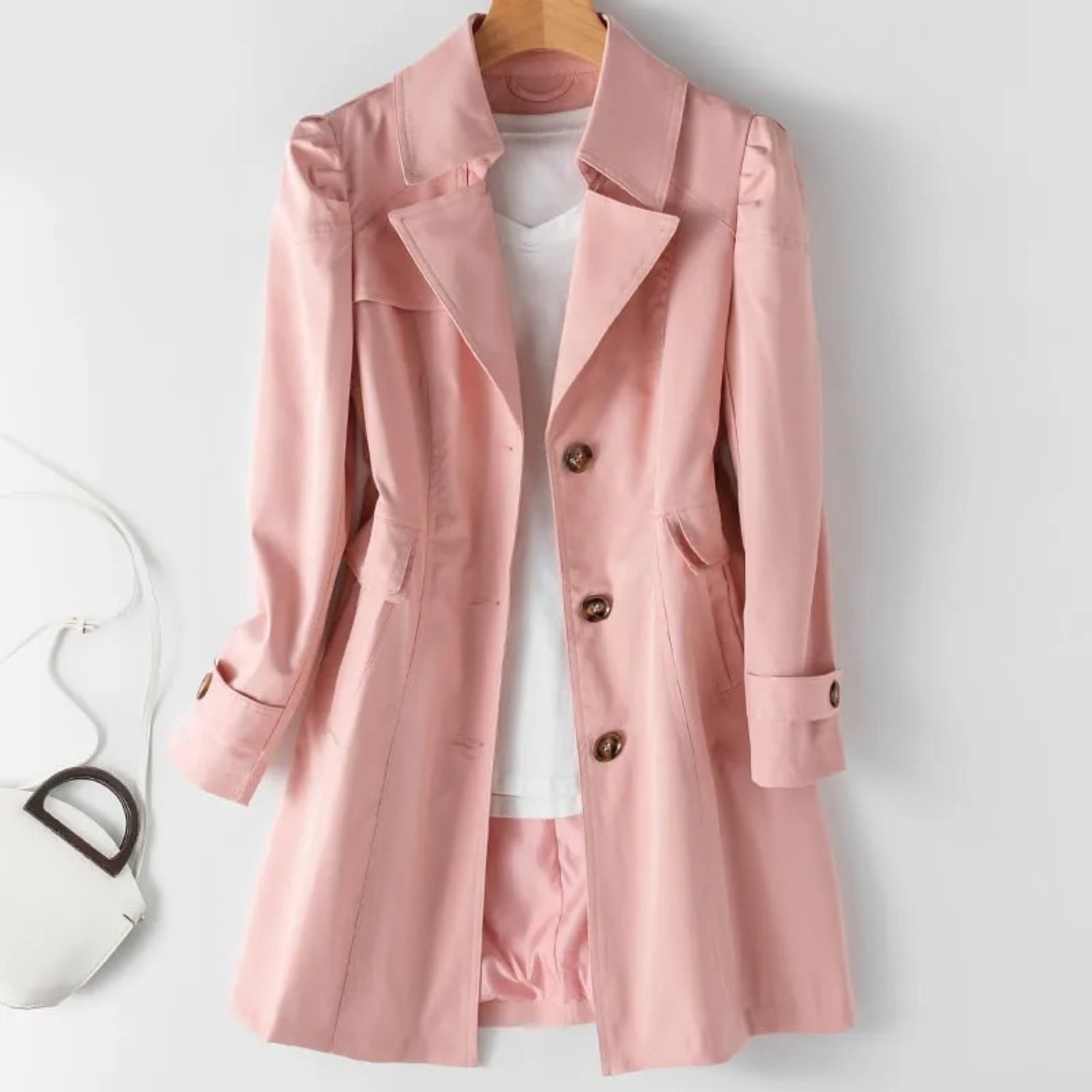 Feline - Celestia Elegant Trench Coat for Women