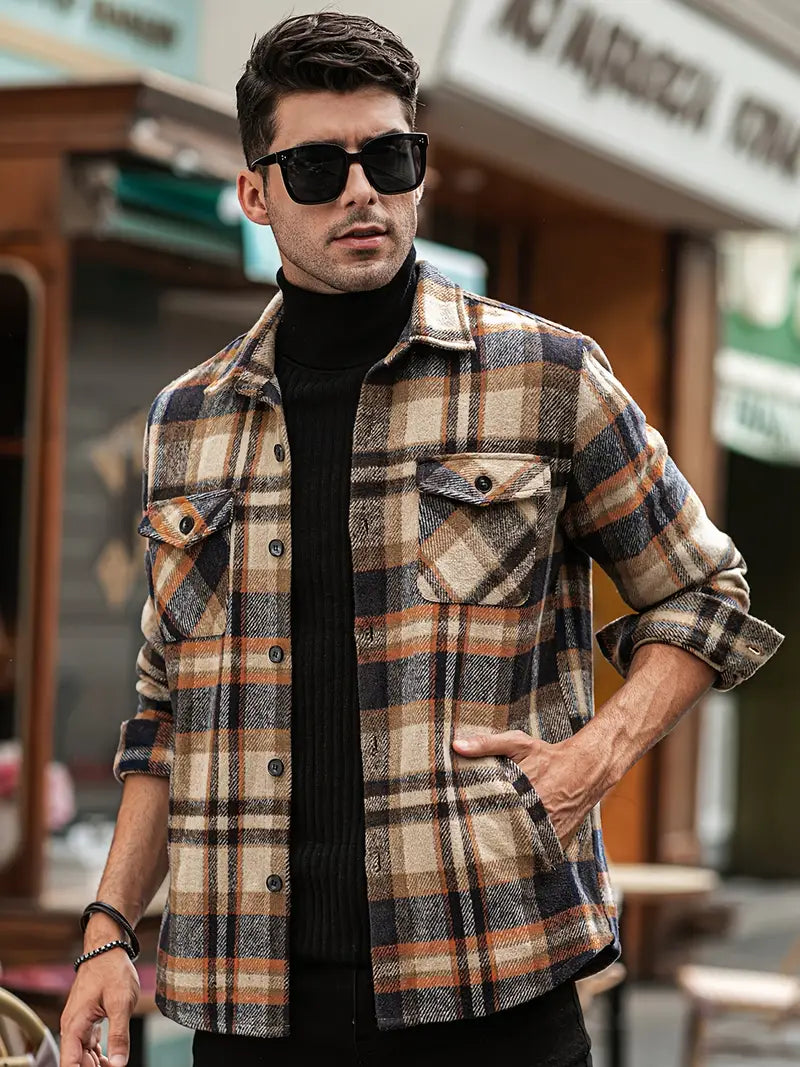 Eduard - Men's Casual Check Shirt