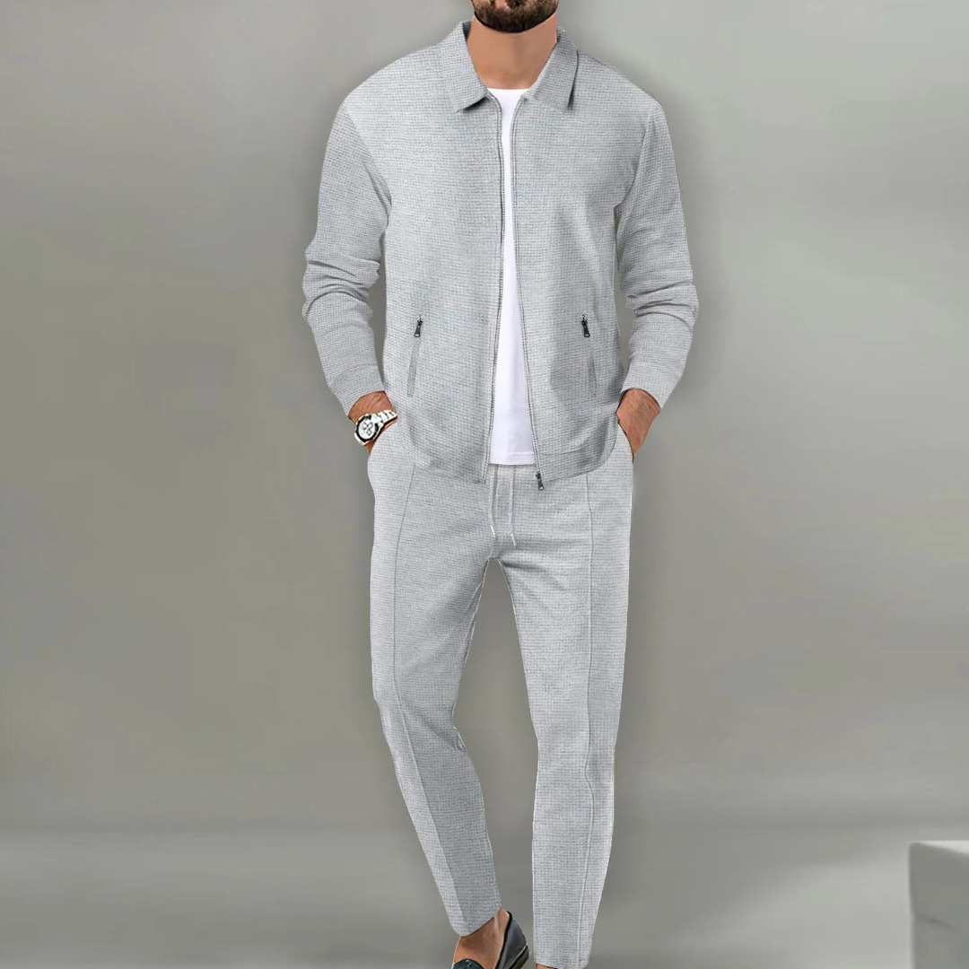 Sebastian – Sporty Modern Two Piece Zip Up Jacket & Trousers for Men