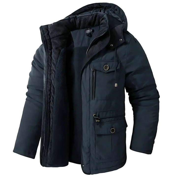 Lucian - Men's Warm and Stylish Hooded Jacket