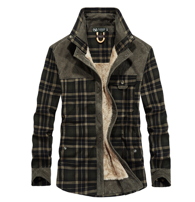 Mykael - Men's Checkered Bomber Jacket