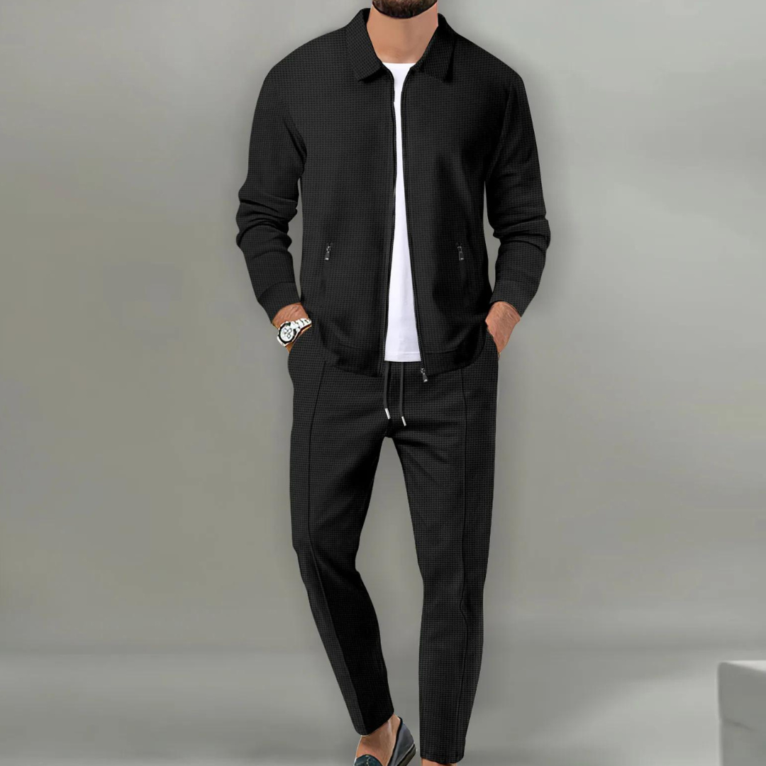 Sebastian – Sporty Modern Two Piece Zip Up Jacket & Trousers for Men