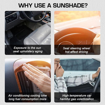 1+1 FREE | SunShield Pro™ Windshield Sunshade, Foldable Sun Shade