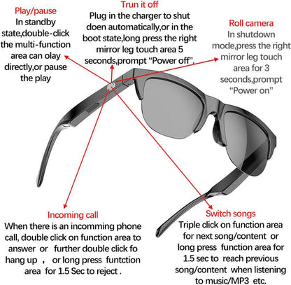 Smart Bluetooth Glasses™ - Combination of style, comfort and technology!