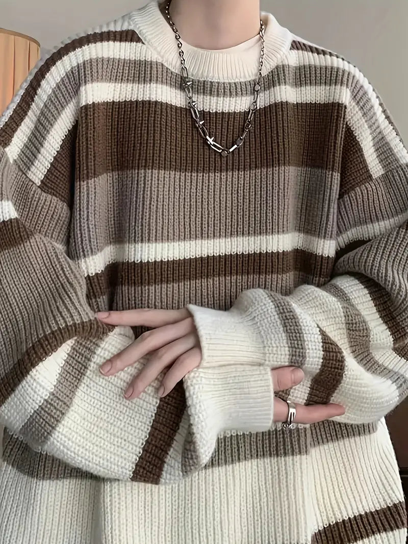 Jeff - Men's Striped Sweater