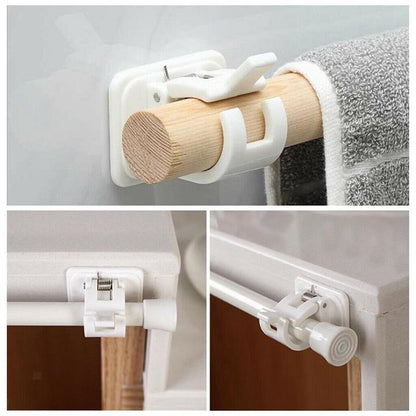 2+2 FREE | Nail-free adjustable rod holders™ - Attach curtain rods effortlessly!