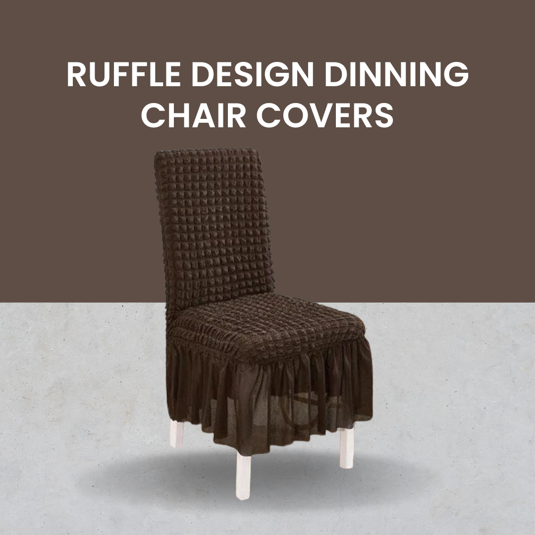 RuffleWrap™ - Ruffle Design Dining Chair Covers