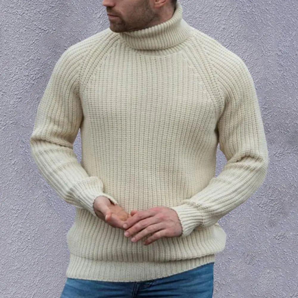 Mason - Men's Beige Knitted Sweater