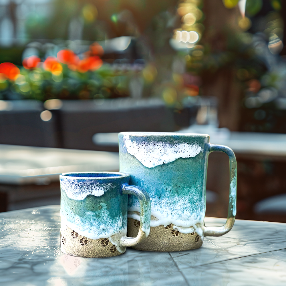 1+1 FREE | PawCup™ Ceramic Mug With An Enchanting Paw Print Design