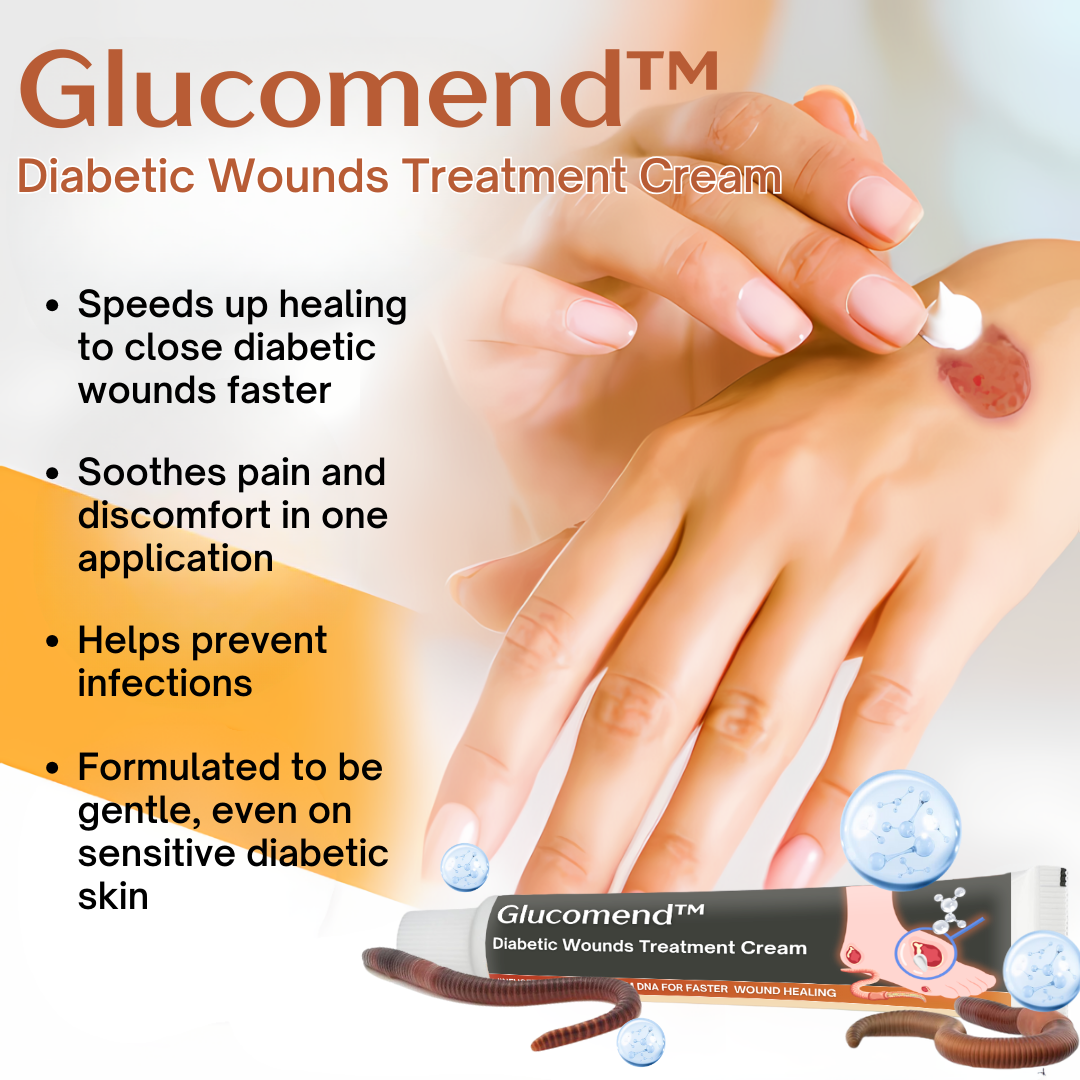 1+1 FREE | Glucomend™ - Cream for the treatment of diabetic wounds