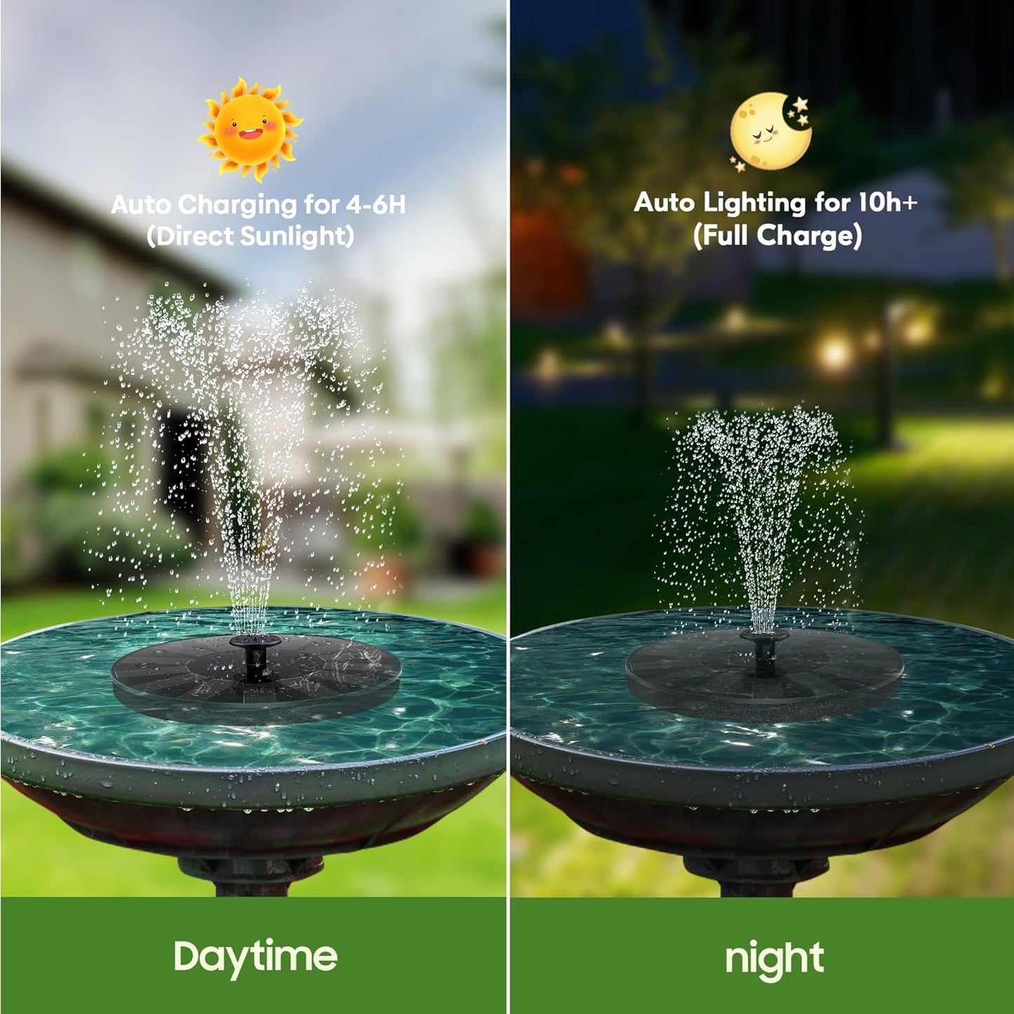 SolarSplash™ - Solar Powered Water Fountain