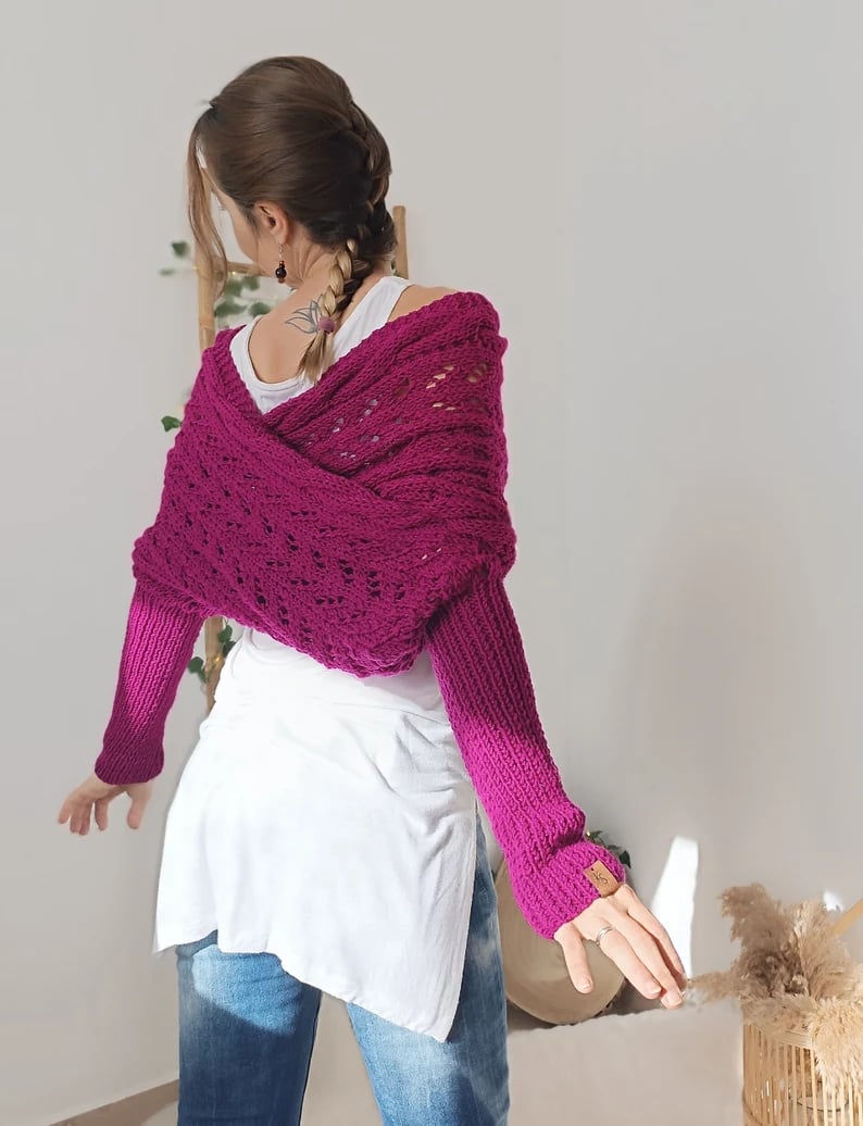 Liliana - Comfortable knit scarf for ladies