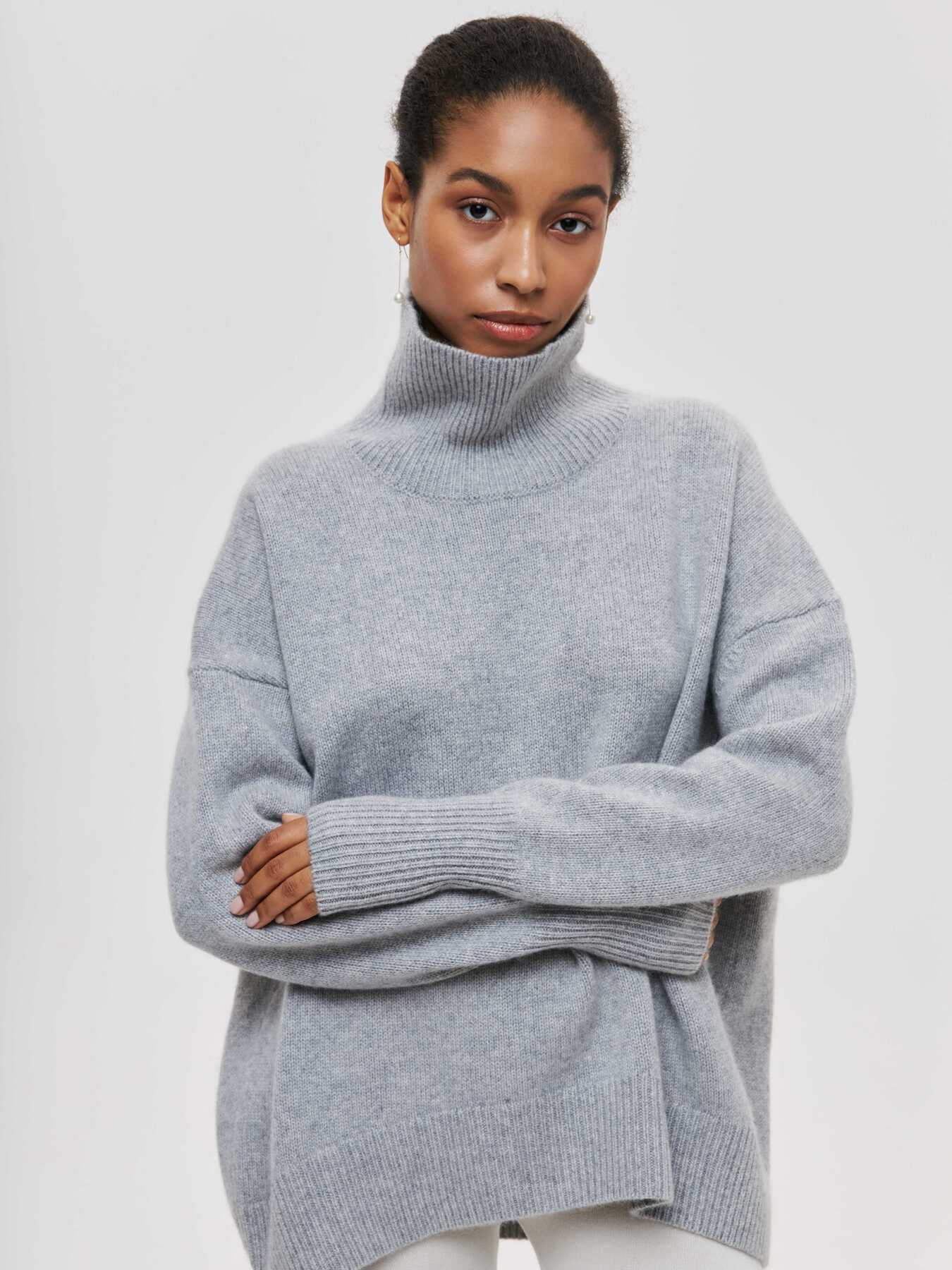 Aya - Luxury Large Roll Neck Sweater