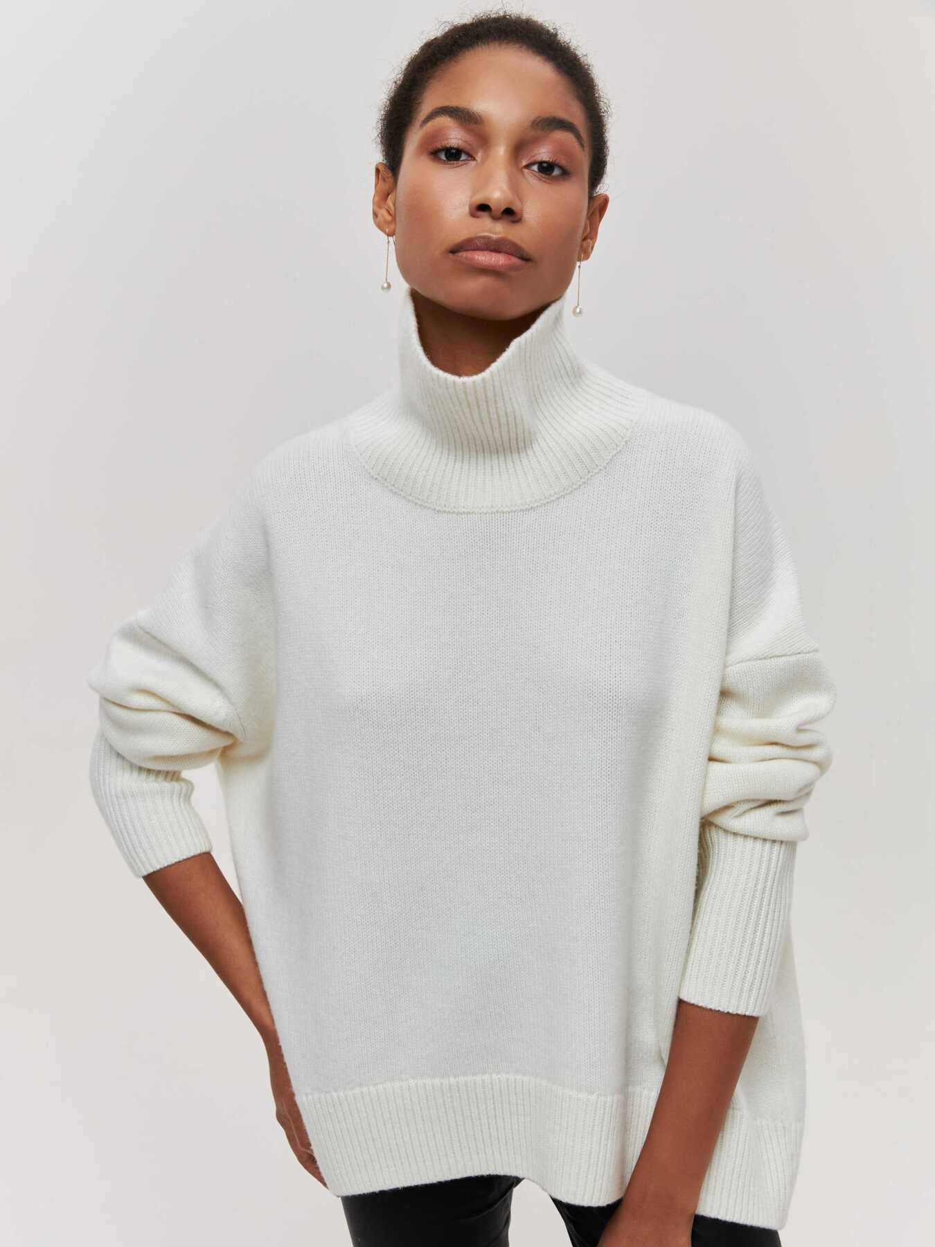 Aya - Luxury Large Roll Neck Sweater