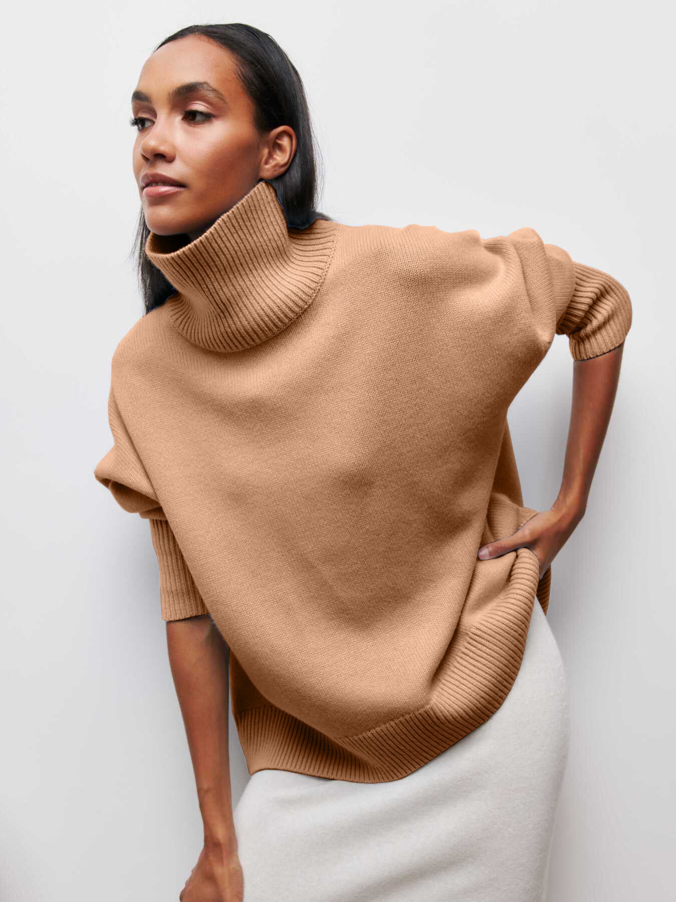 Aya - Luxury Large Roll Neck Sweater