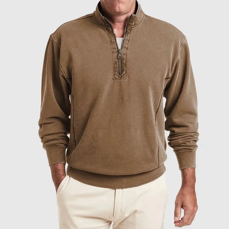 Milby - Men's modern quarter zip jumper