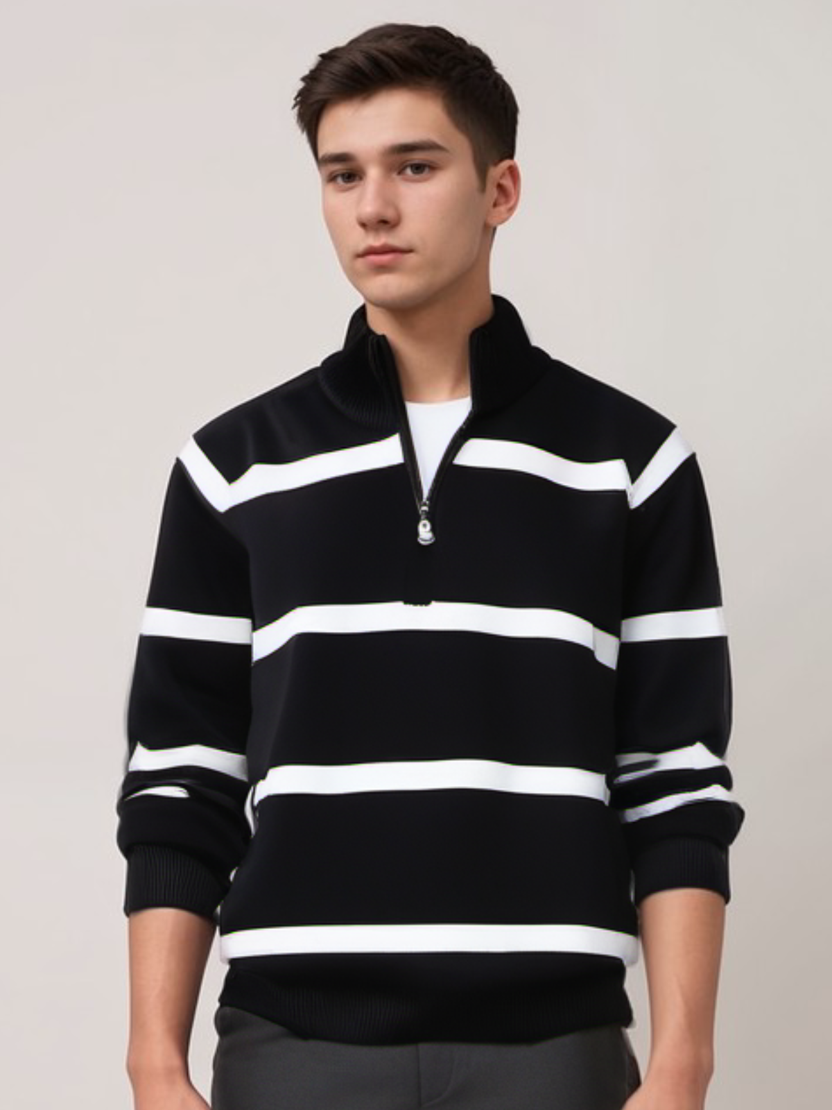 Joel - Men's Striped Sweater