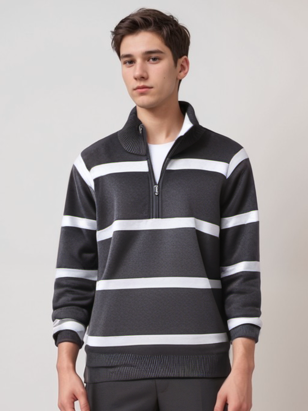 Joel - Men's Striped Sweater