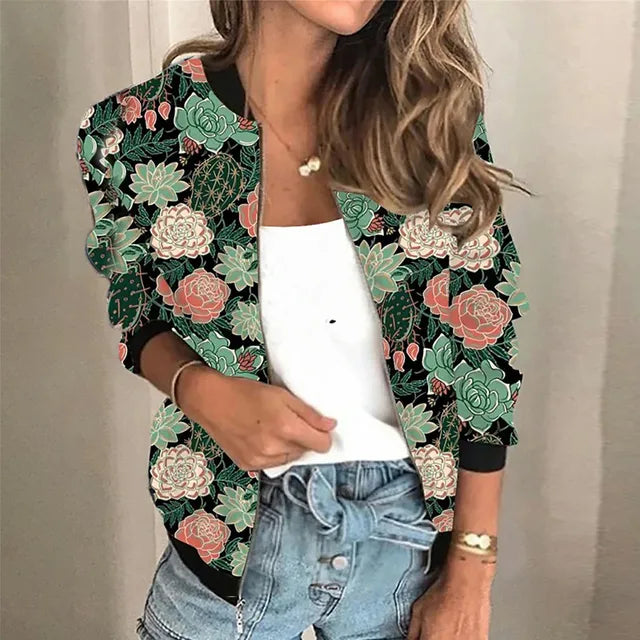 Grace - Printed Zip Jacket