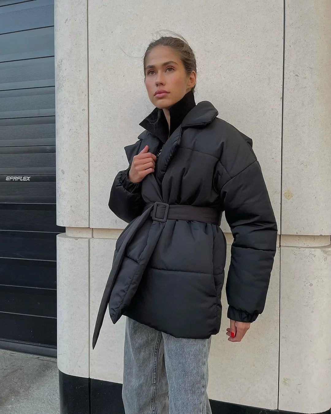 Belted Puffer Jacket