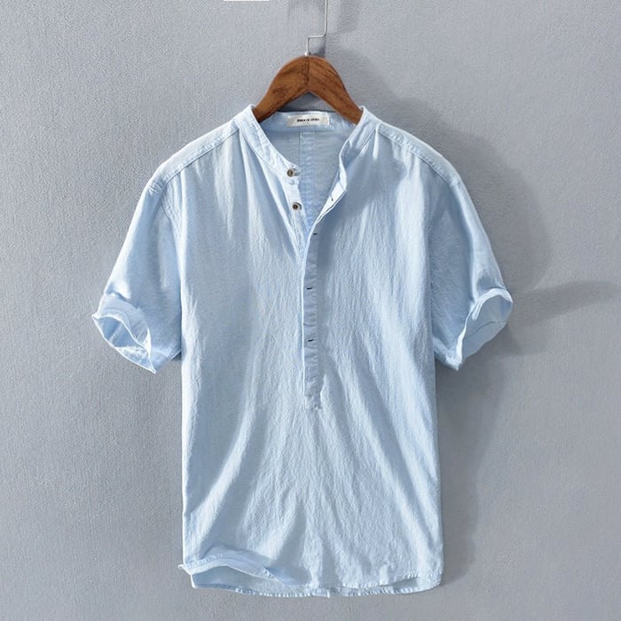 Morgan – Stylish and Comfortable Men's Linen Short Sleeve Shirt for Every Occasion