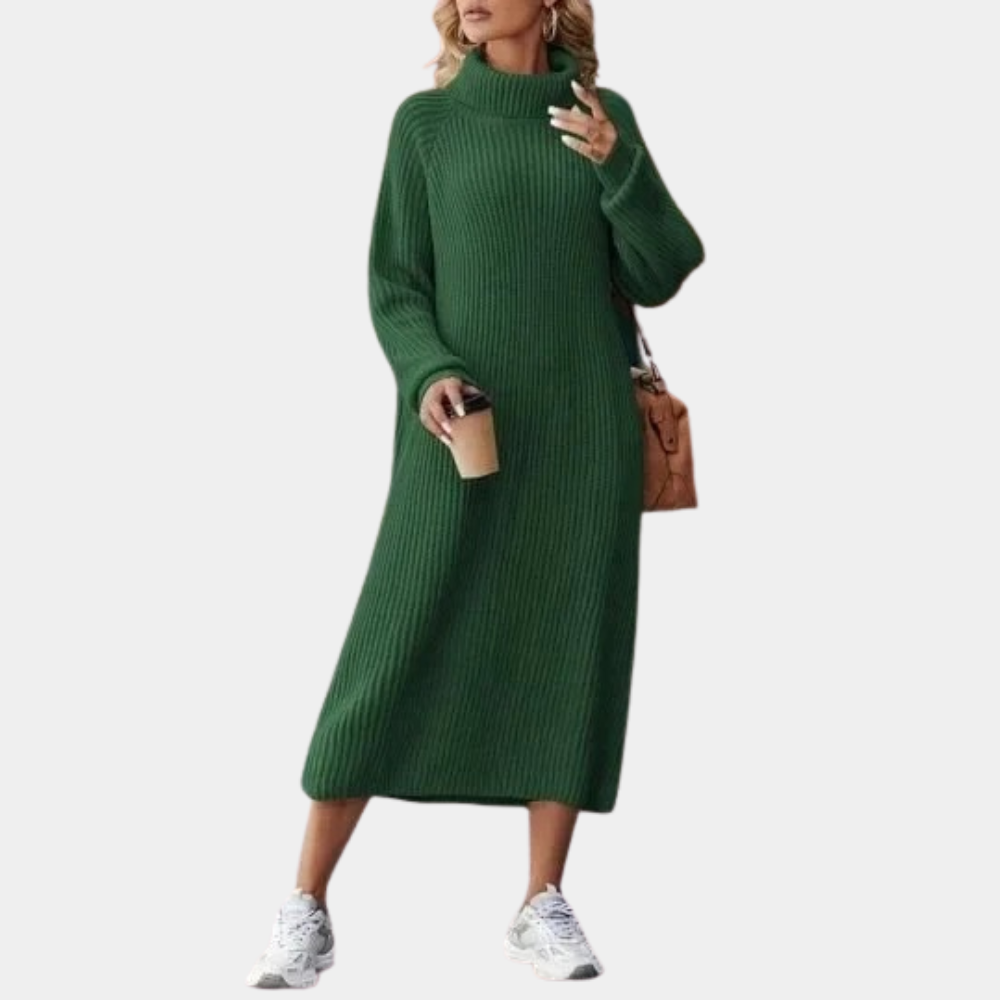 Cosy long-sleeved sweater dress