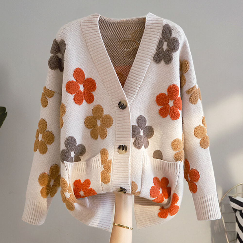 Hainrich - Magnificent floral cardigan for women