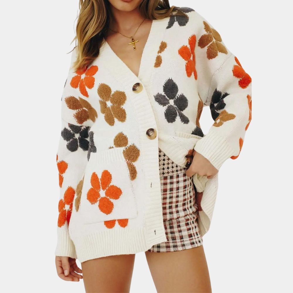 Hainrich - Magnificent floral cardigan for women