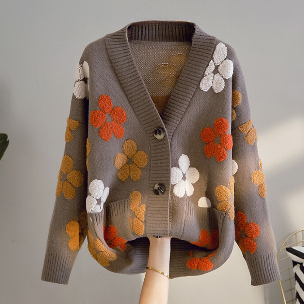 Hainrich - Magnificent floral cardigan for women