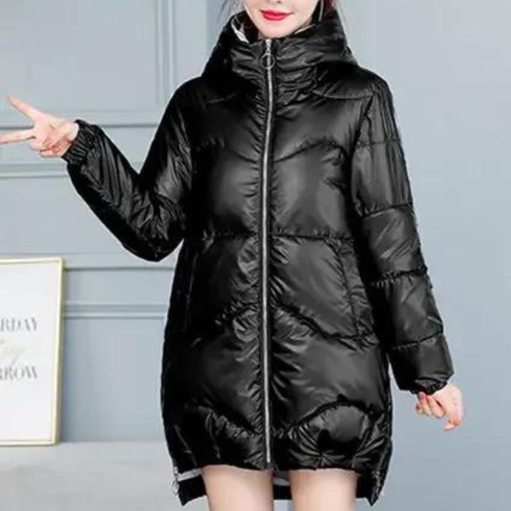 Amelia - Stylish Padded Hooded Jacket for Women