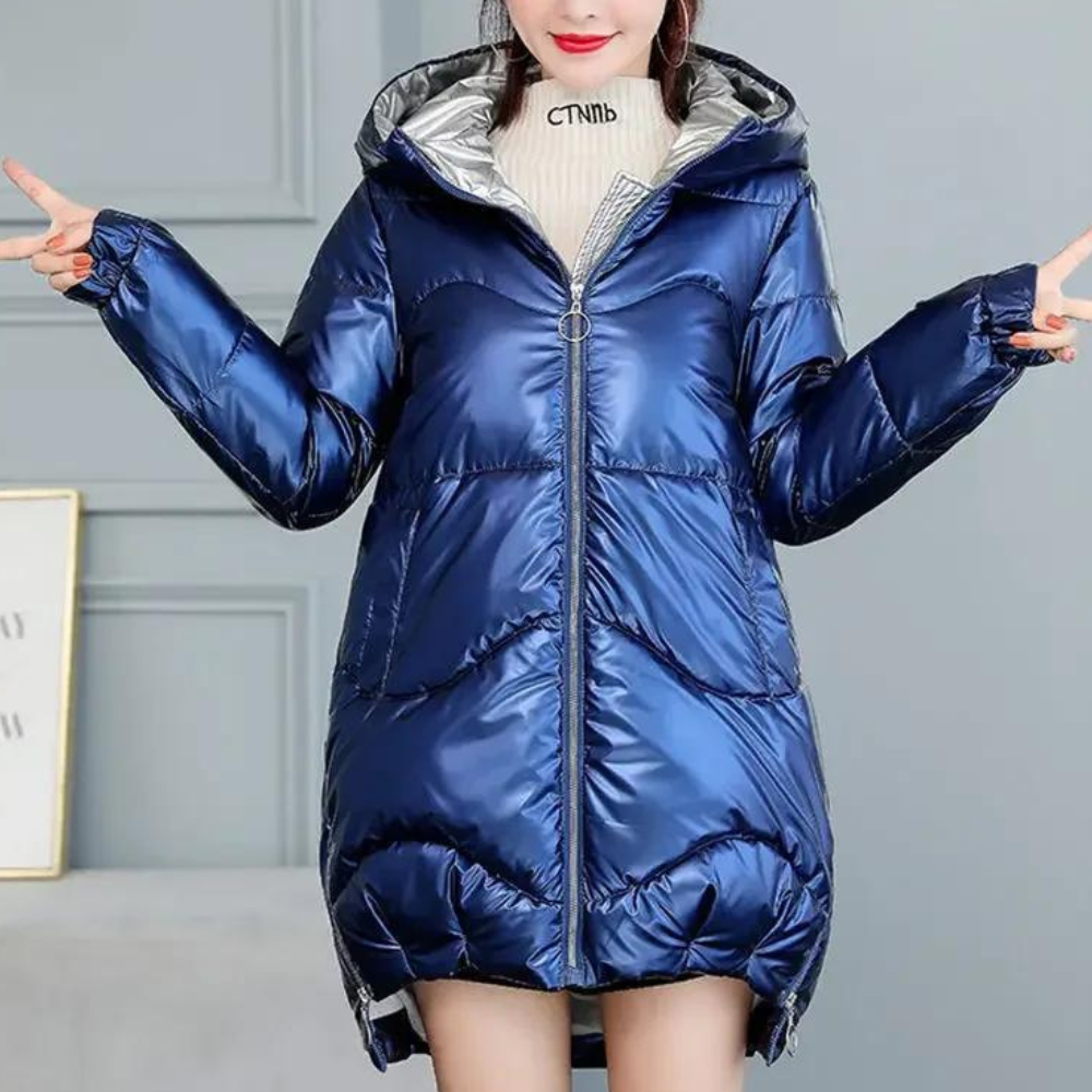 Amelia - Stylish Padded Hooded Jacket for Women