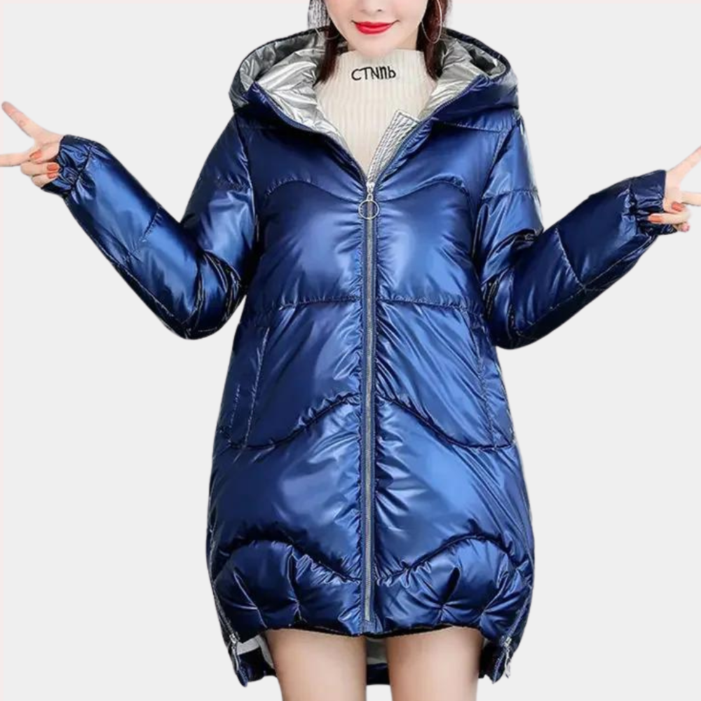 Amelia - Stylish Padded Hooded Jacket for Women