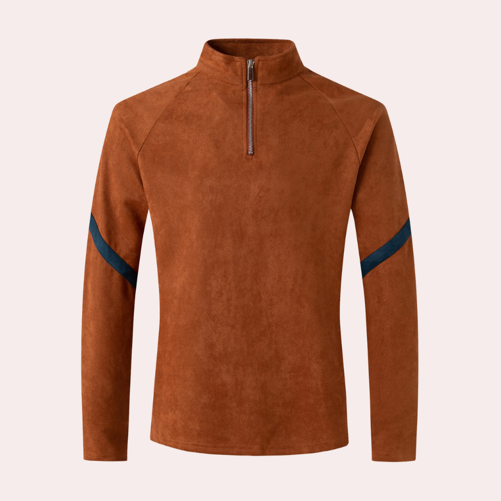 Dave - Cute Men's Half Zip Sweater