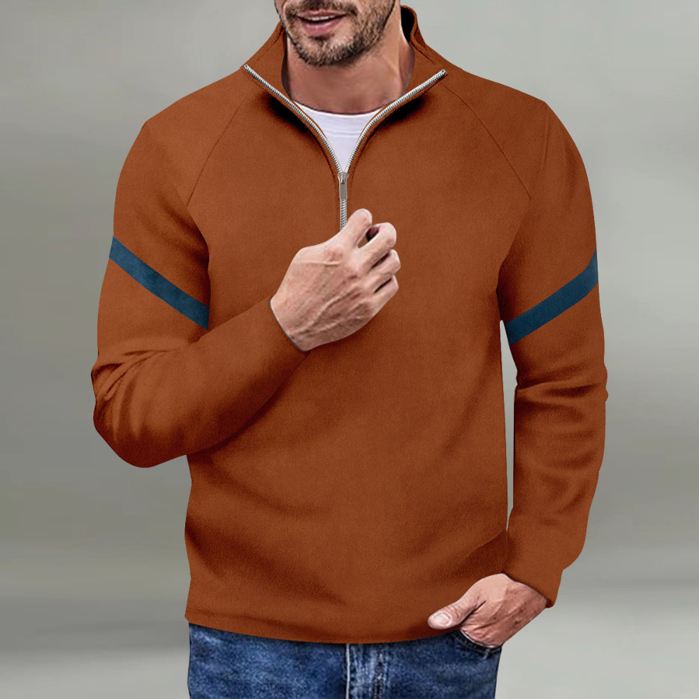 Dave - Cute Men's Half Zip Sweater