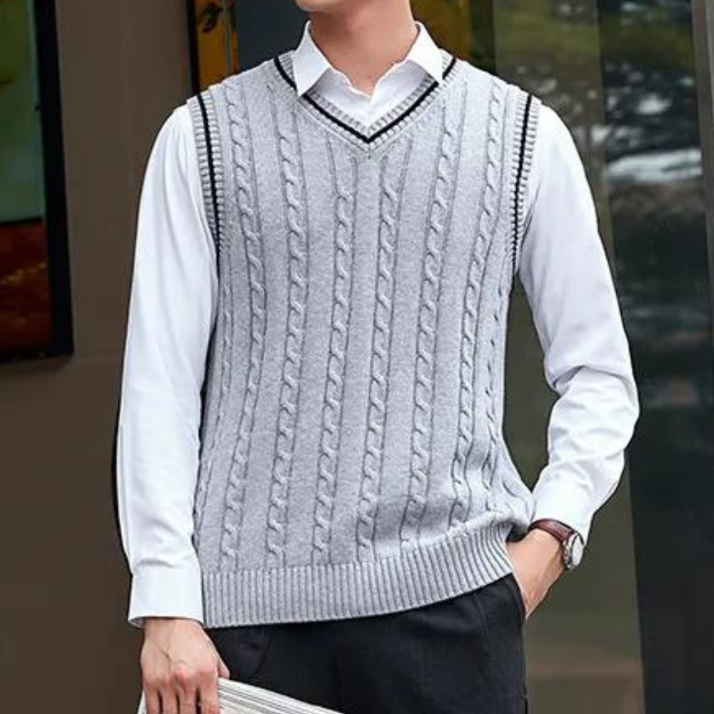 Traian - Knitted Waistcoat for Men