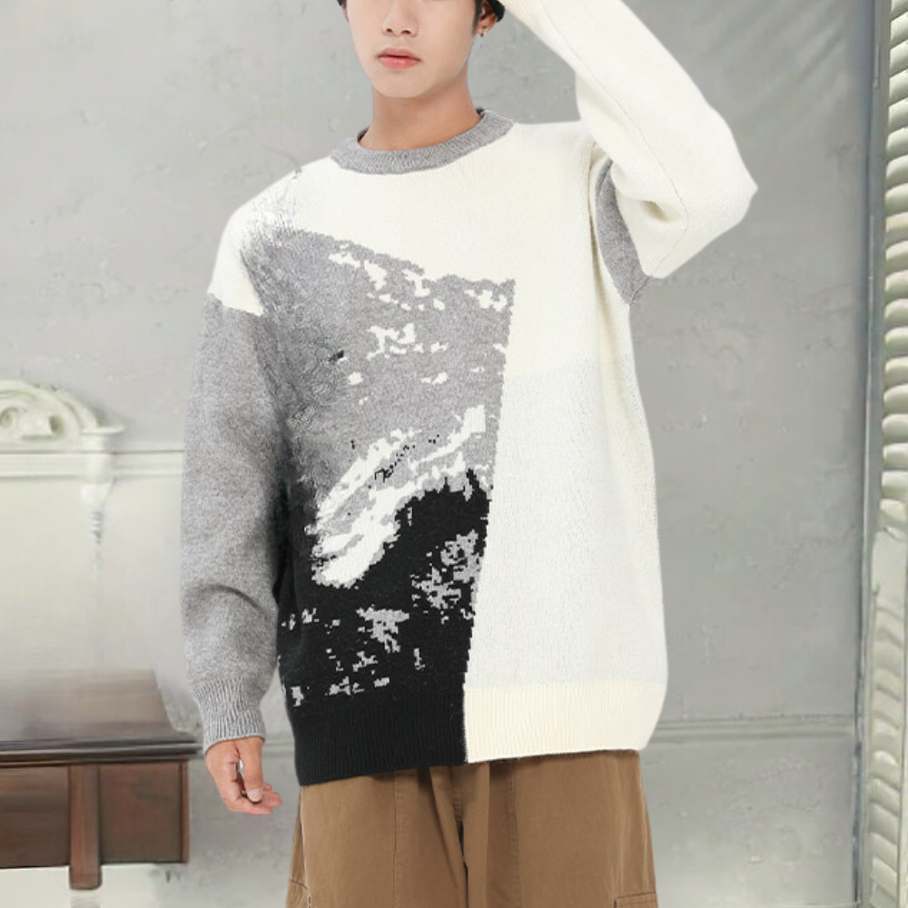 Blake - Trendy Round-Neck Jumper for Men