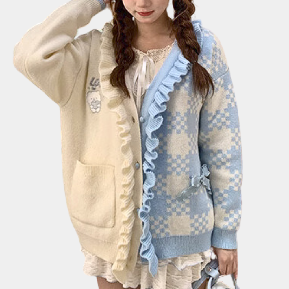 Trendy knitted jacket for women