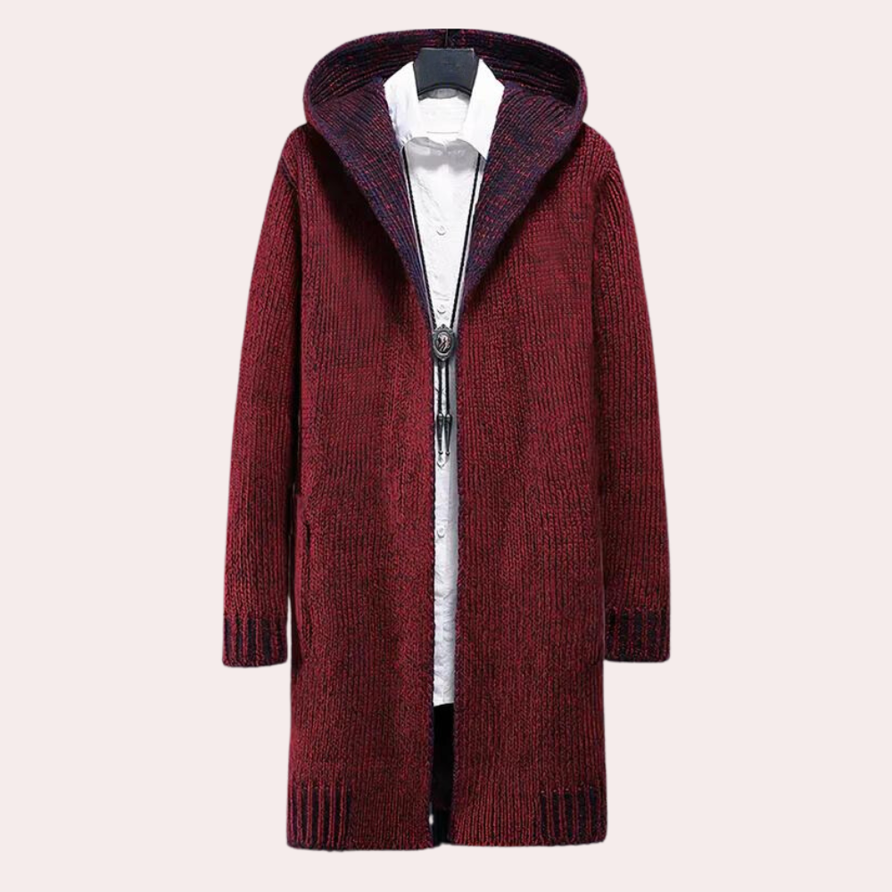 Kazimir - Warm Hooded Cardigan for Men