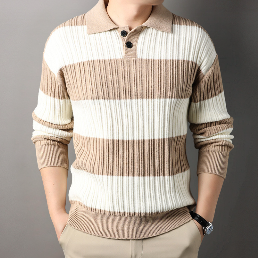 Corey - Superb Men's Striped Sweater