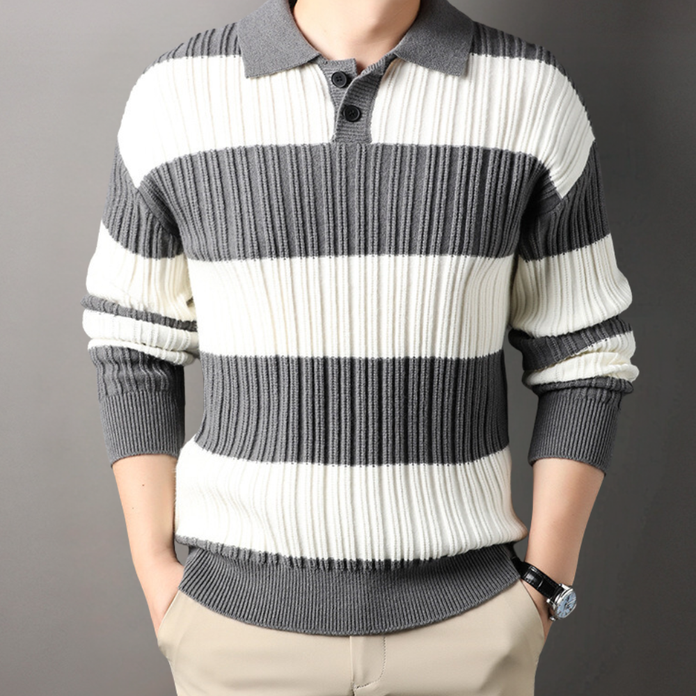 Corey - Superb Men's Striped Sweater