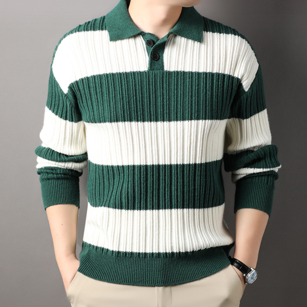 Corey - Superb Men's Striped Sweater