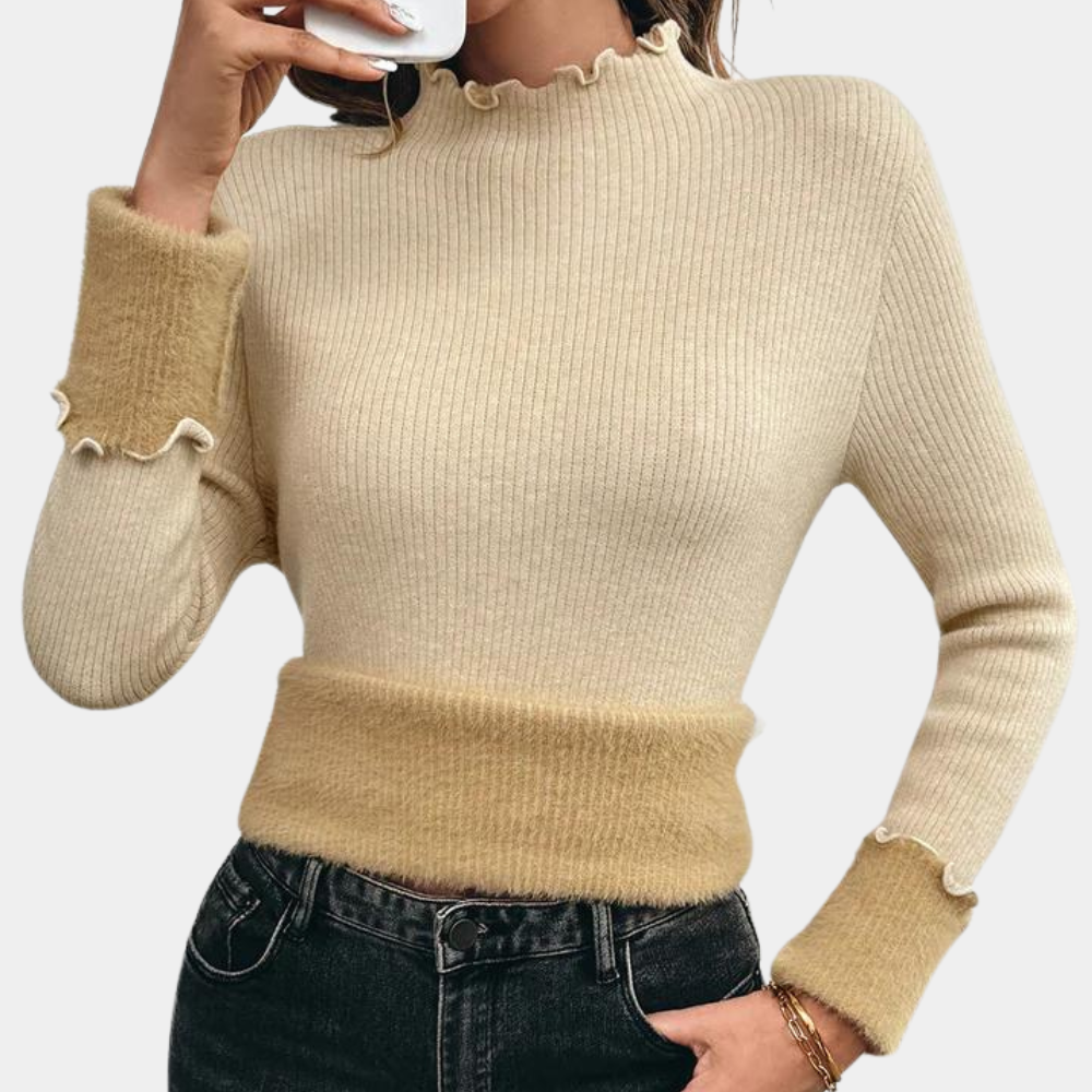 Ruby - Fashionable warm jumper for women