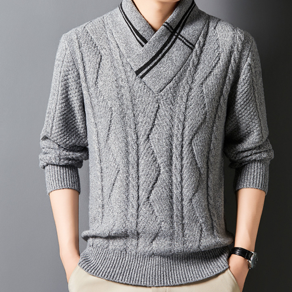 Achilles - Men's Autumn Warm Cable Sweater