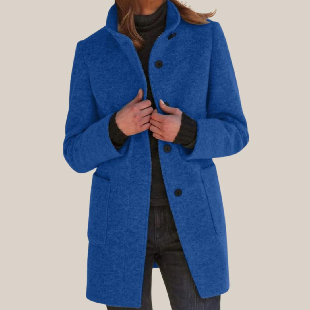 Classic Women’s Coat with Defined Waist