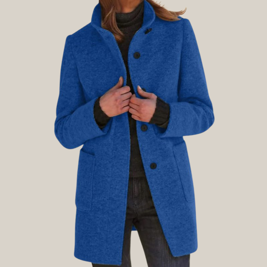 Classic Women’s Coat with Defined Waist