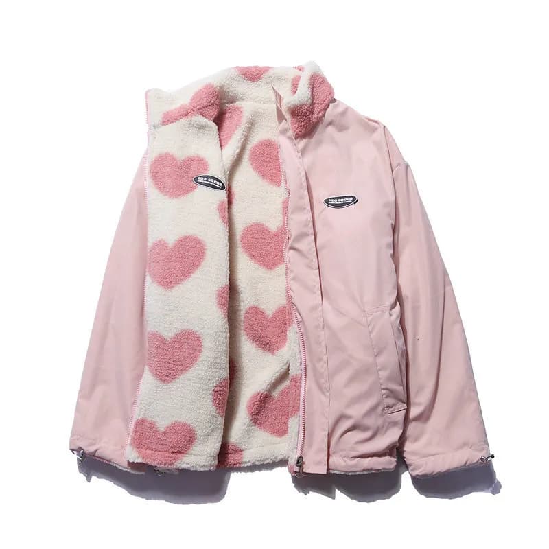 Double Sided Heart Jacket for Women