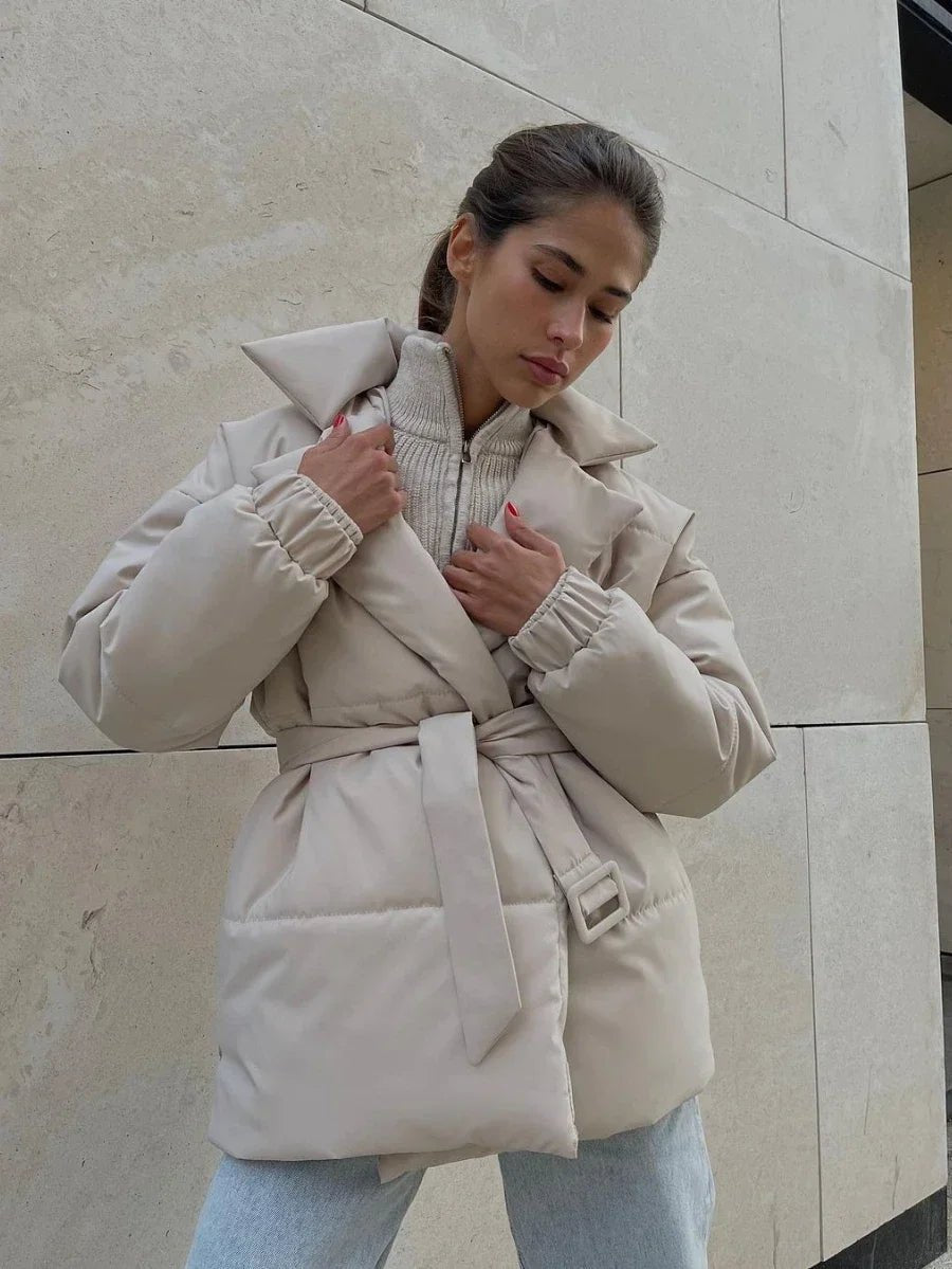Belted Puffer Jacket