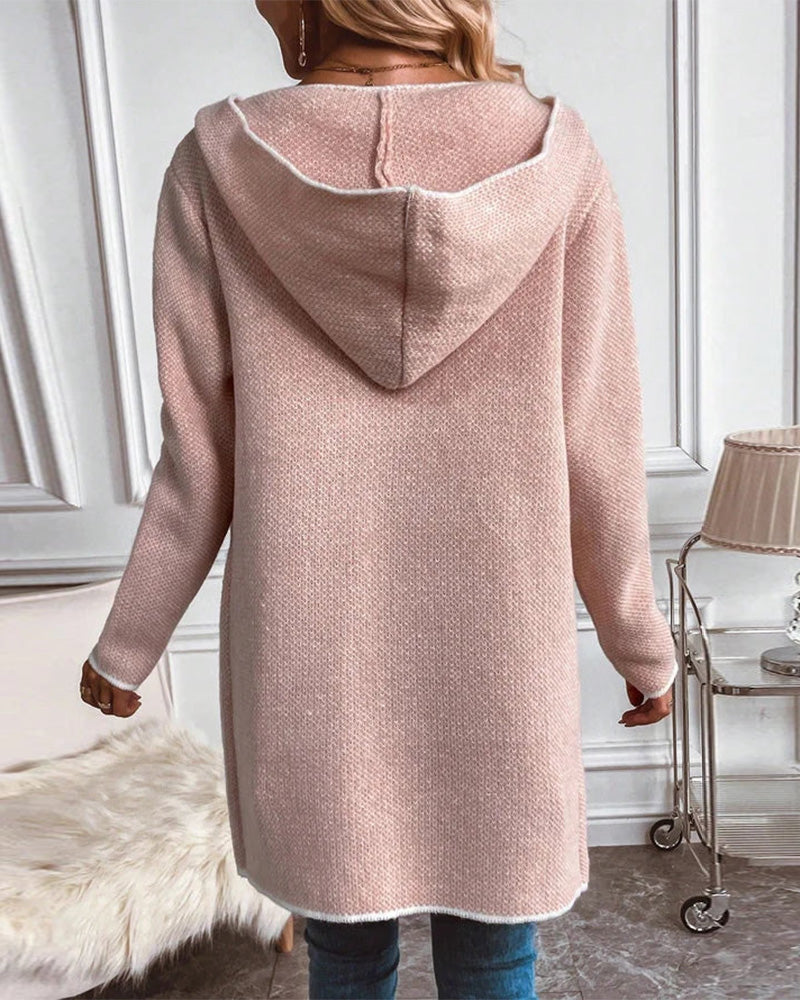 Women’s Mid-Length Cardigan with Pockets