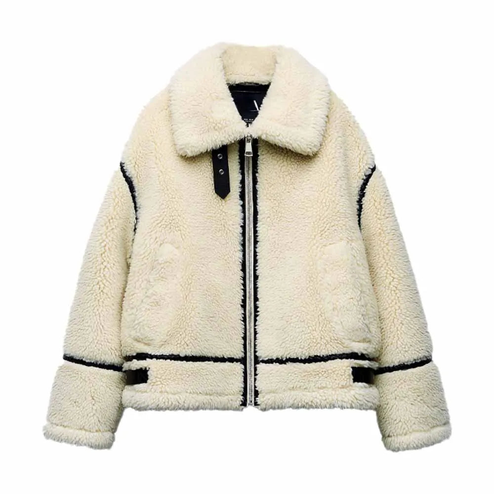 Women’s Long Jacket With Oversized Silhouette